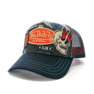 Casquette Marine/Rouge Homme Von Dutch Casquette PATCHES02 pas cher