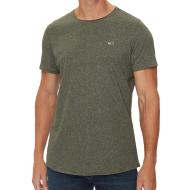 T-shirt Kaki Homme Tommy Hilfiger Slim Jaspe