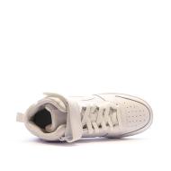 Baskets Blanche Enfant Nike Court Borough Mid 2 vue 4