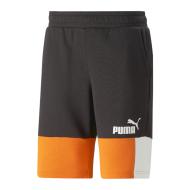 Short Noir/Orange Homme Puma Ess Block pas cher