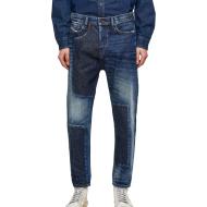 Jean Carrot Bleu Homme Diesel D-vider pas cher