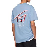 T-shirt Bleu Clair Homme Tommy Hilfiger DM0DM18574 vue 2