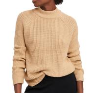 Pull Beige Femme Vero Moda High Neck pas cher