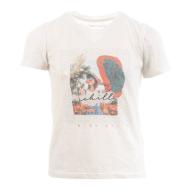 T-shirt Blanc Fille Teddy Smith Patchy pas cher