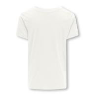 T-shirt Blanc Fille Kids ONLY Kogemma vue 2