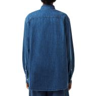 Chemise en Jean Bleu Femme Lacoste Oversized Denim vue 2