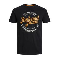 T-shirt Noir Homme Jack & Jones Mikk