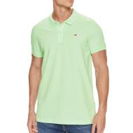 Polo Vert Amande Homme Tommy Hilfiger Slim Placket