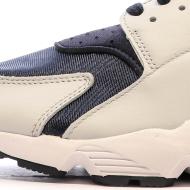 Baskets Blanche/Noir/Gris Femme Nike Huarache vue 7