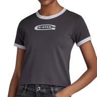 T-shirt Noir Femme G-Star Raw Ringer Baby