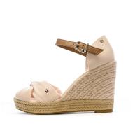 Sandales Compensées Rose Femme Tommy Hilfiger 10cm pas cher