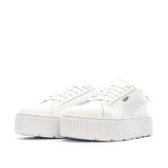 Baskets Blanches/Rose Femme Puma Karmen vue 6