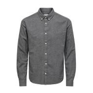 Chemise Grise Homme Only & Sons Nikola pas cher