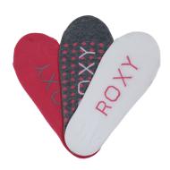 3x Paires de Chaussettes Blanche/Rose/Grise Femme Roxy Cho vue 2