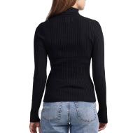 Pull Noir Femme PIECES Crista vue 2