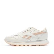 Baskets Blanches/Roses Femme Reebok Classic Leather pas cher