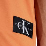 T-shirt Orange Homme Calvin Klein Jeans Badge Turn Up vue 3