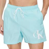 Short de bain Turquoise Homme Calvin Klein Jeans Drawstring pas cher