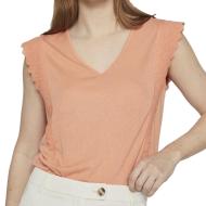 Blouse Orange Femme Vila Miosa pas cher