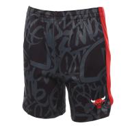 Short de Basketball Gris/Rouge Garçon NBA Chicago Bulls