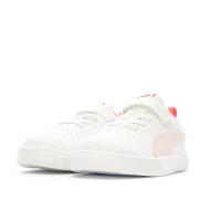 Baskets Blanche/Rose Fille Puma Rickie vue 6