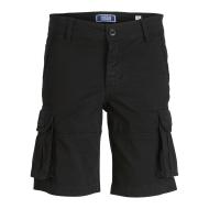 Short Noir Garçon Jack & Jones Cargo pas cher