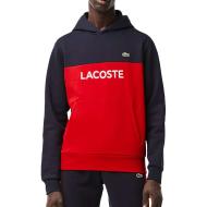 Sweat à Capuche Rouge/Marine Homme Lacoste SH8366