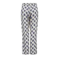 Pantalons fluide Blanc/Bleu Femme Only Palazzo vue 2