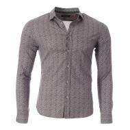 Chemise Grise à motifs Homme Teddy Smith Carton Strectch pas cher