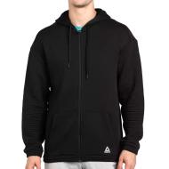 Sweat zippé Noir Homme Reebok Workout pas cher