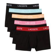 X5 Boxers Noir/Multicolore Homme Lacoste 5H5203 pas cher