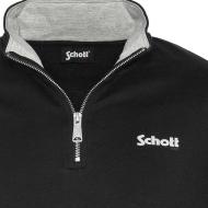 Sweat Noir Homme Schott Half vue 3