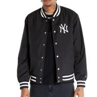 Veste Bomber Noir/Blanc Homme New Era Neyyan pas cher