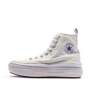 Baskets Blanches/Violettes Femme Converse All Star Move