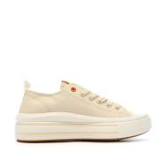 Baskets Basses Beige Femme Refresh Lona vue 2