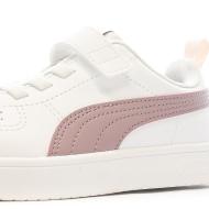 Baskets Blanches/Violet Fille Puma Rickie vue 7