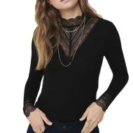 T-Shirt Noir Femme Only Tilde