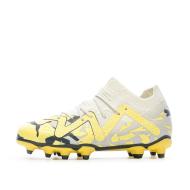 Chaussures de foot Gris/Jaune Enfant Puma Future Match FG pas cher