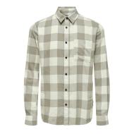 Chemise Blanc/Grise Homme Only & Sons Mundur