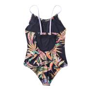 Maillot de bain 1 pièce Noir/Orange  Fille O'Neill Cali Swimsuit vue 2