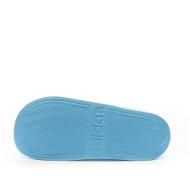 Claquettes Blanches/Bleu Femme Adidas Adilette Shower vue 2