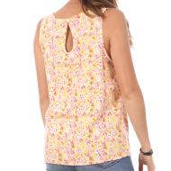 Débardeur Imprimé Jaune/Rose Femme Vero Moda Easy vue 2