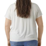 T-shirt Blanc Femme Vero Moda Aya Curve vue 2