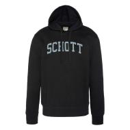 Sweat à capuche Noir Homme Schott Logo