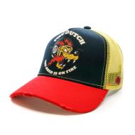 Casquette Marine/Jaune Homme Von Dutch Wolf pas cher