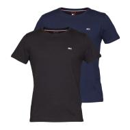 X2 T-shirt Noir/Marine Homme Tommy Jeans DM0DM15381 pas cher