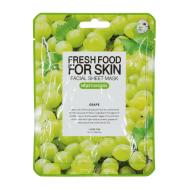 Masque en tissu au raisin hydratant Fresh Food Farm Skin