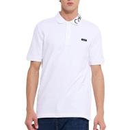 Polo Blanc Homme Calvin Klein Jeans Pique Embroi pas cher