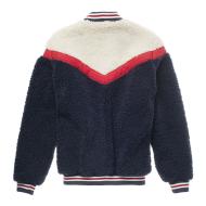 Blouson sherpa Marine/Rouge Fille Teddy Smith Banofee vue 2