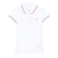 Polo Blanc Fille Kaporal Fanye pas cher